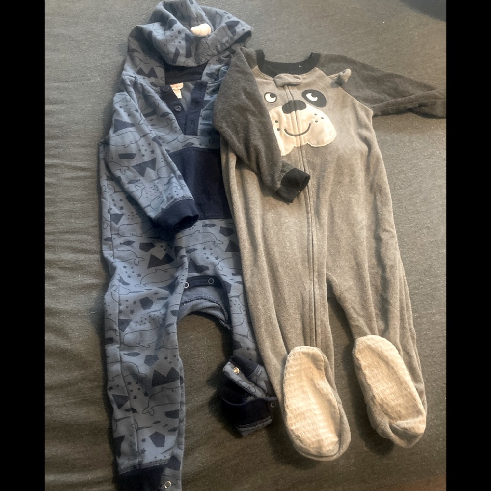 18 month fleece onesies